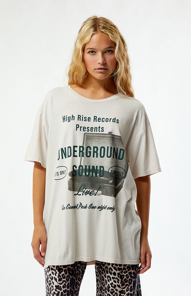 PS / LA High Rise Records Tonal Oversized T-Shirt