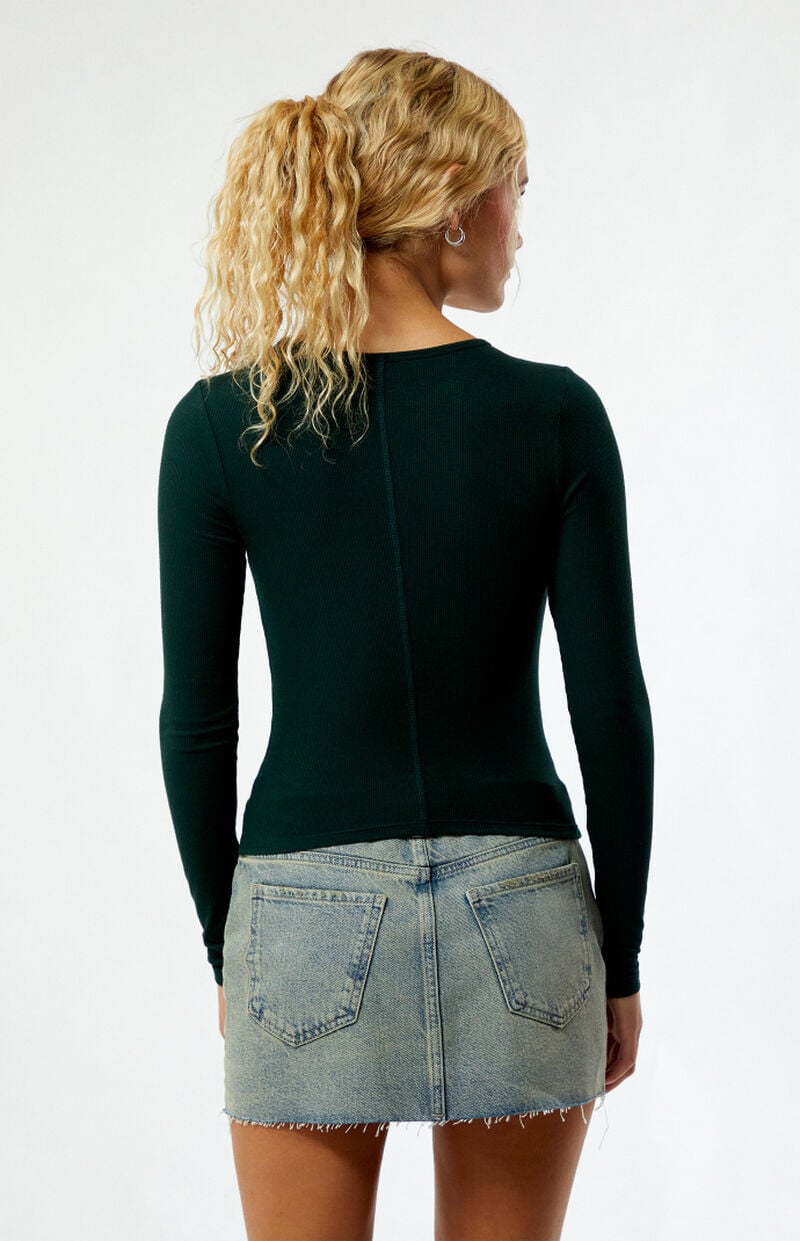 PS Basics by Pacsun Queen Long Sleeve Cropped T-Shirt