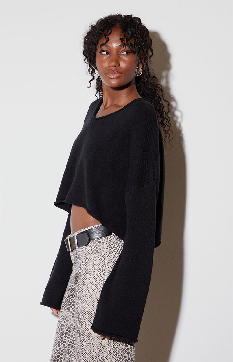 LA Hearts Effie Boxy Cropped Sweater
