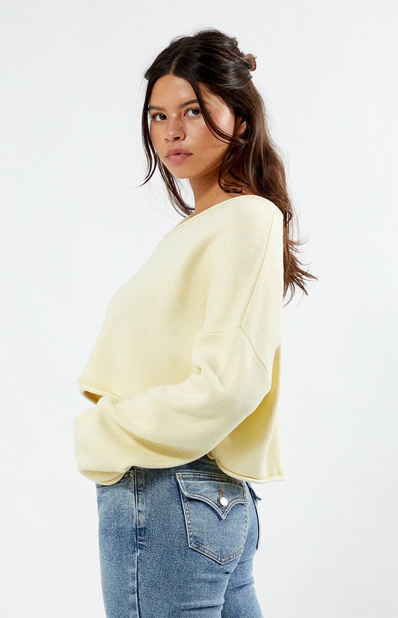 LA Hearts Effie Boxy Cropped Sweater