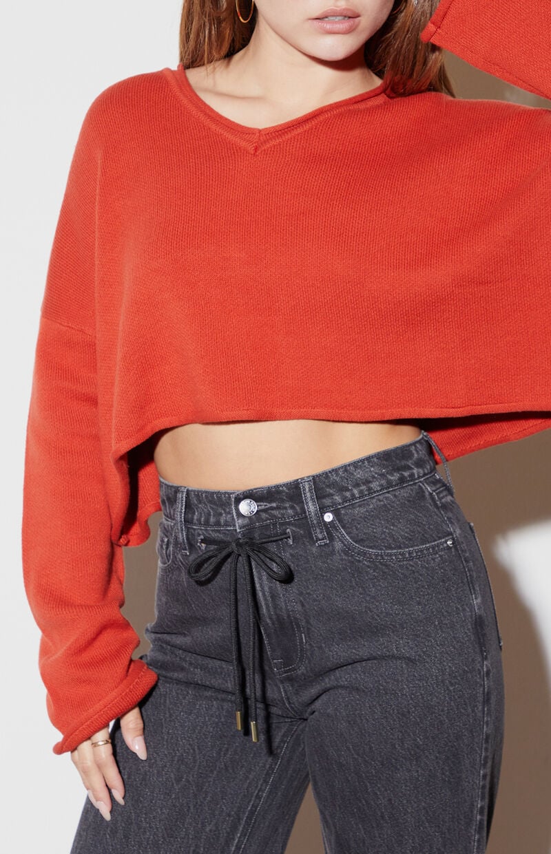 LA Hearts Effie Boxy Cropped Sweater