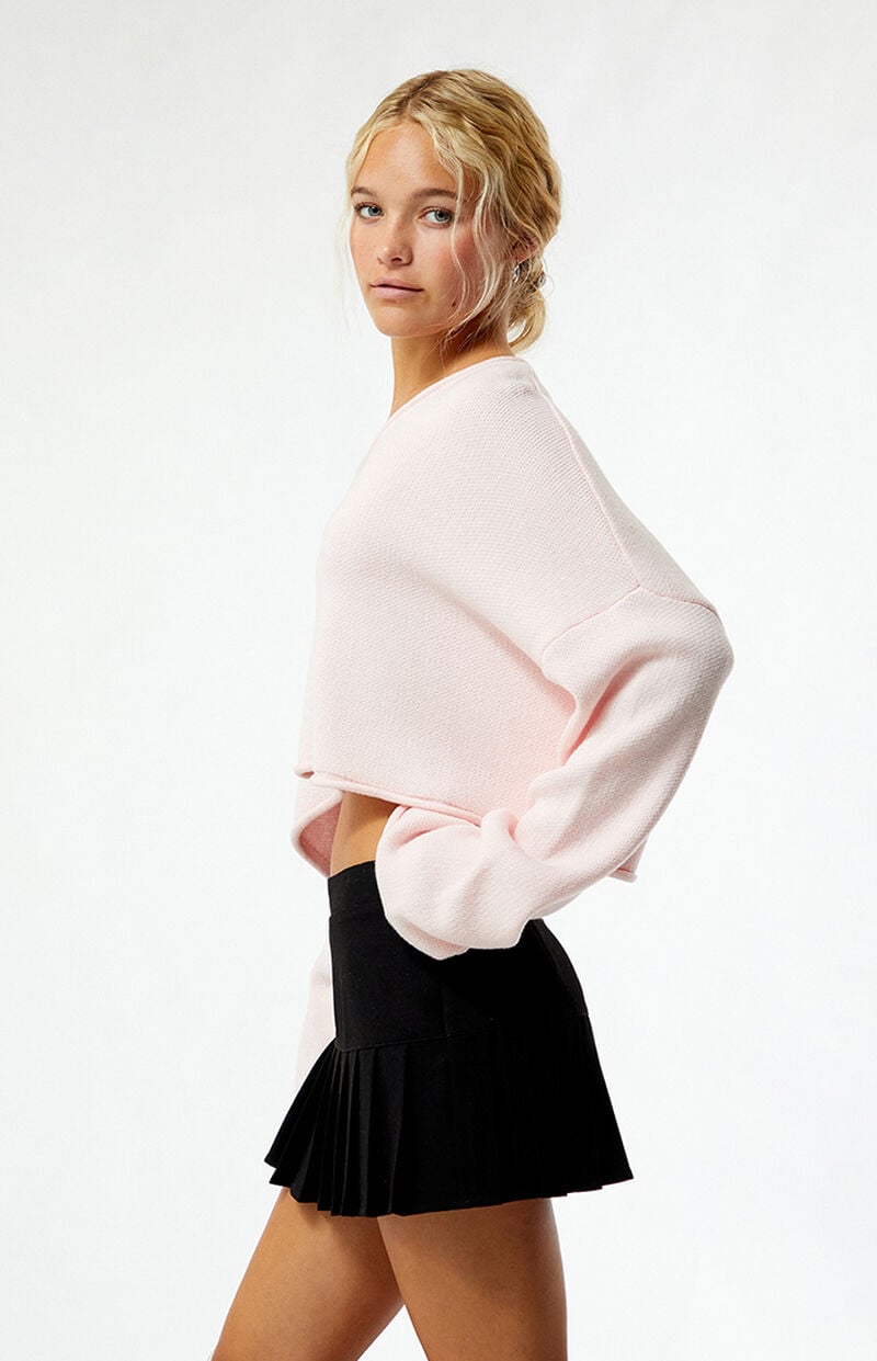 LA Hearts Effie Boxy Cropped Sweater