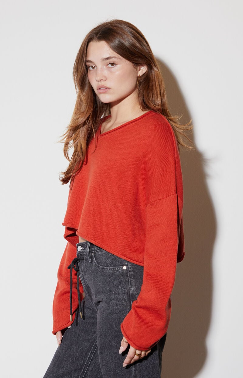 LA Hearts Effie Boxy Cropped Sweater