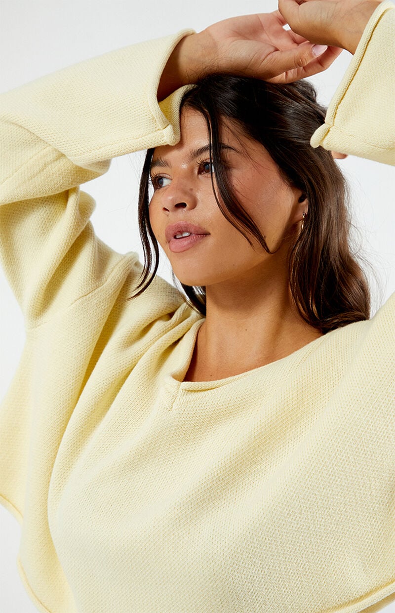 LA Hearts Effie Boxy Cropped Sweater