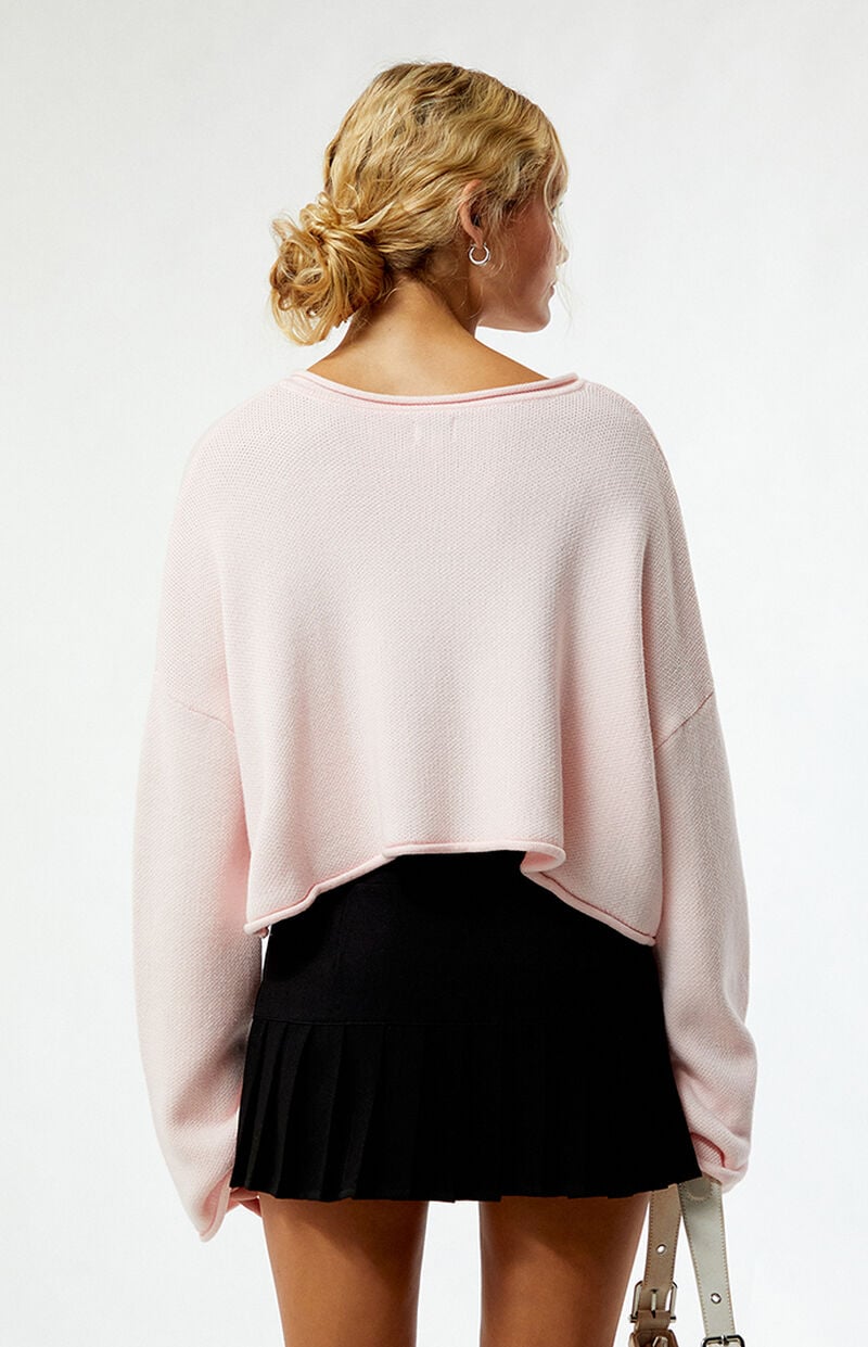 LA Hearts Effie Boxy Cropped Sweater