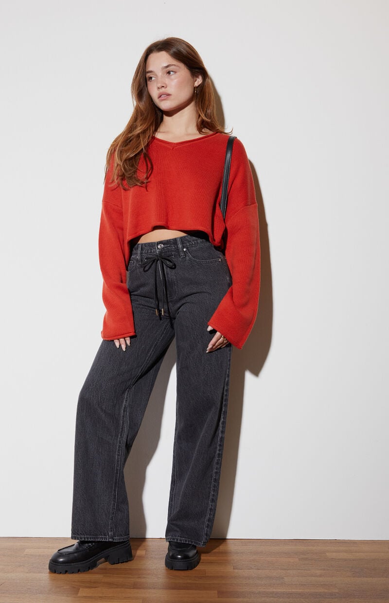 LA Hearts Effie Boxy Cropped Sweater