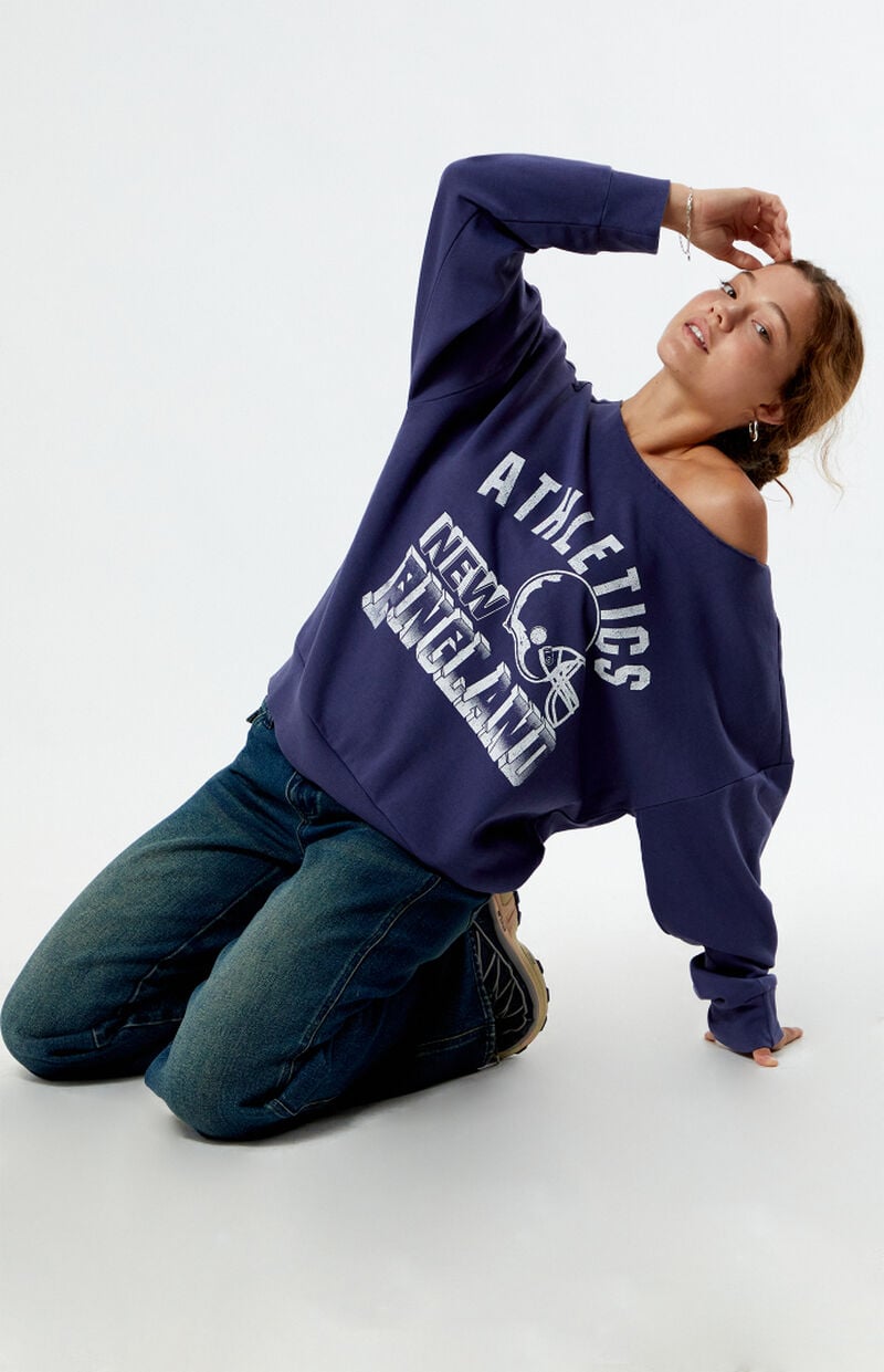 PS / LA Athletics New England off-The-Shoulder Sweatshirt