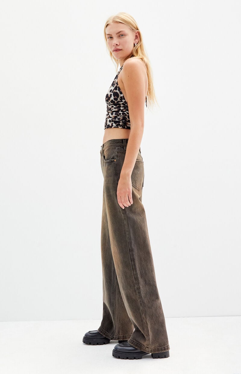 Cali Brown Tint Baggy Boyfriend Jeans