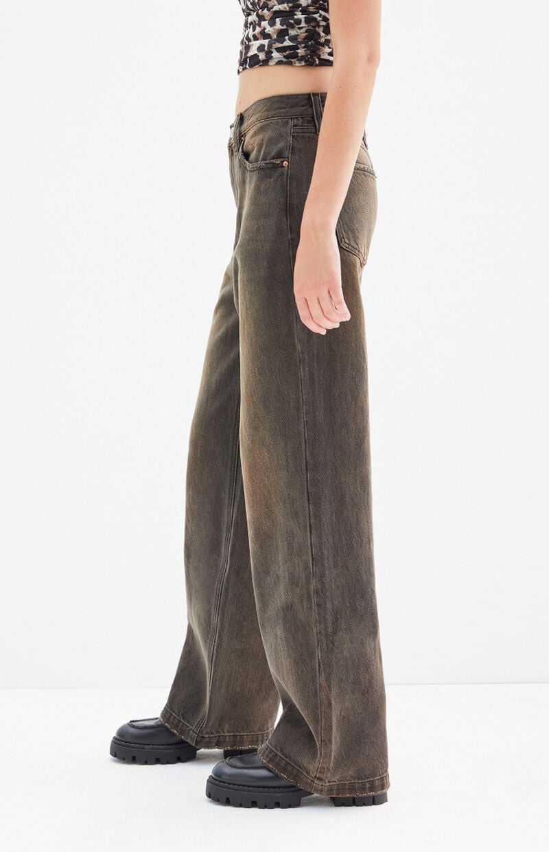 Cali Brown Tint Baggy Boyfriend Jeans