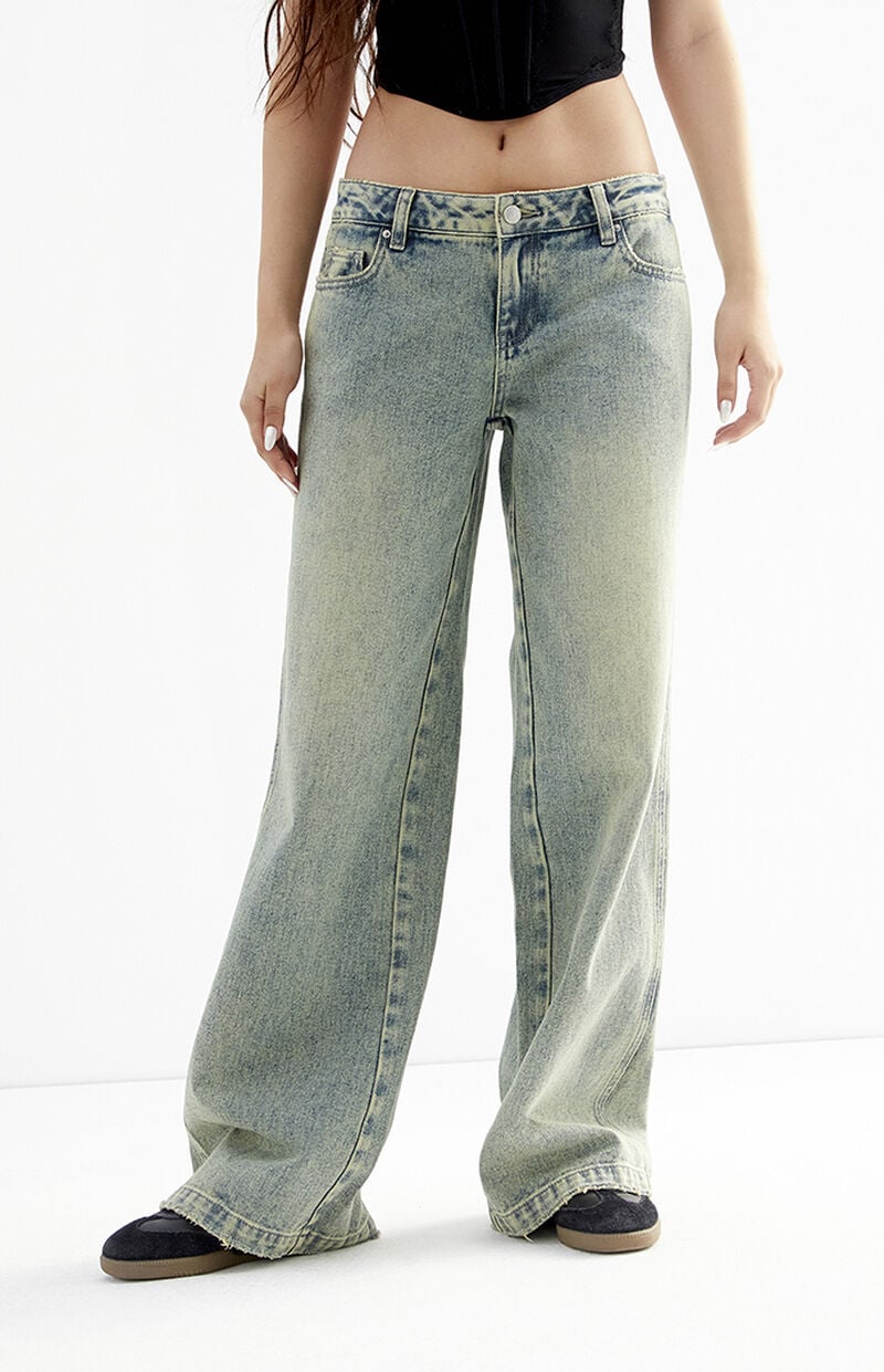 Casey Medium Indigo Tint Low Rise Baggy Jeans