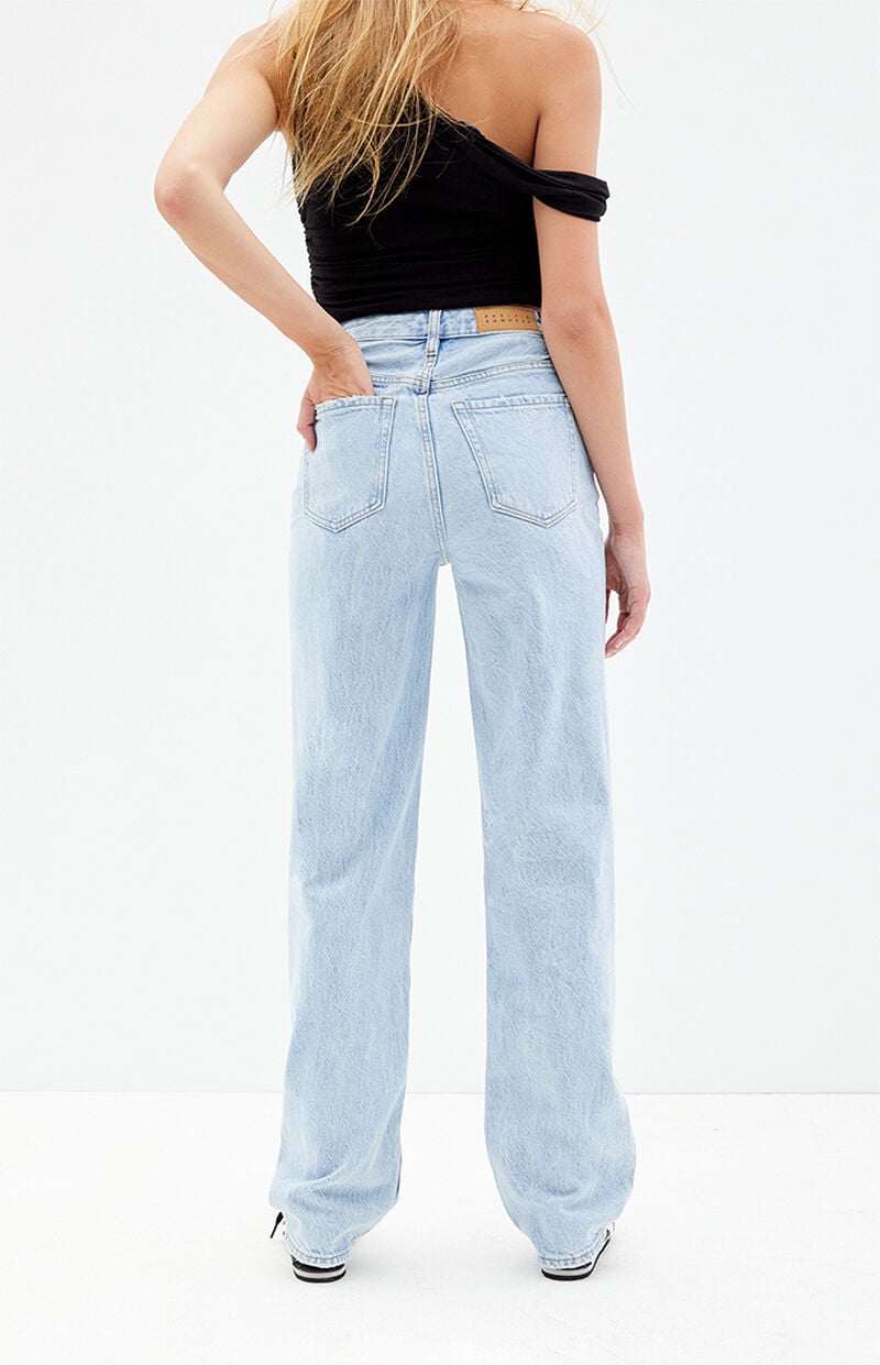 Light Indigo V-Dip '90s Boyfriend Jeans