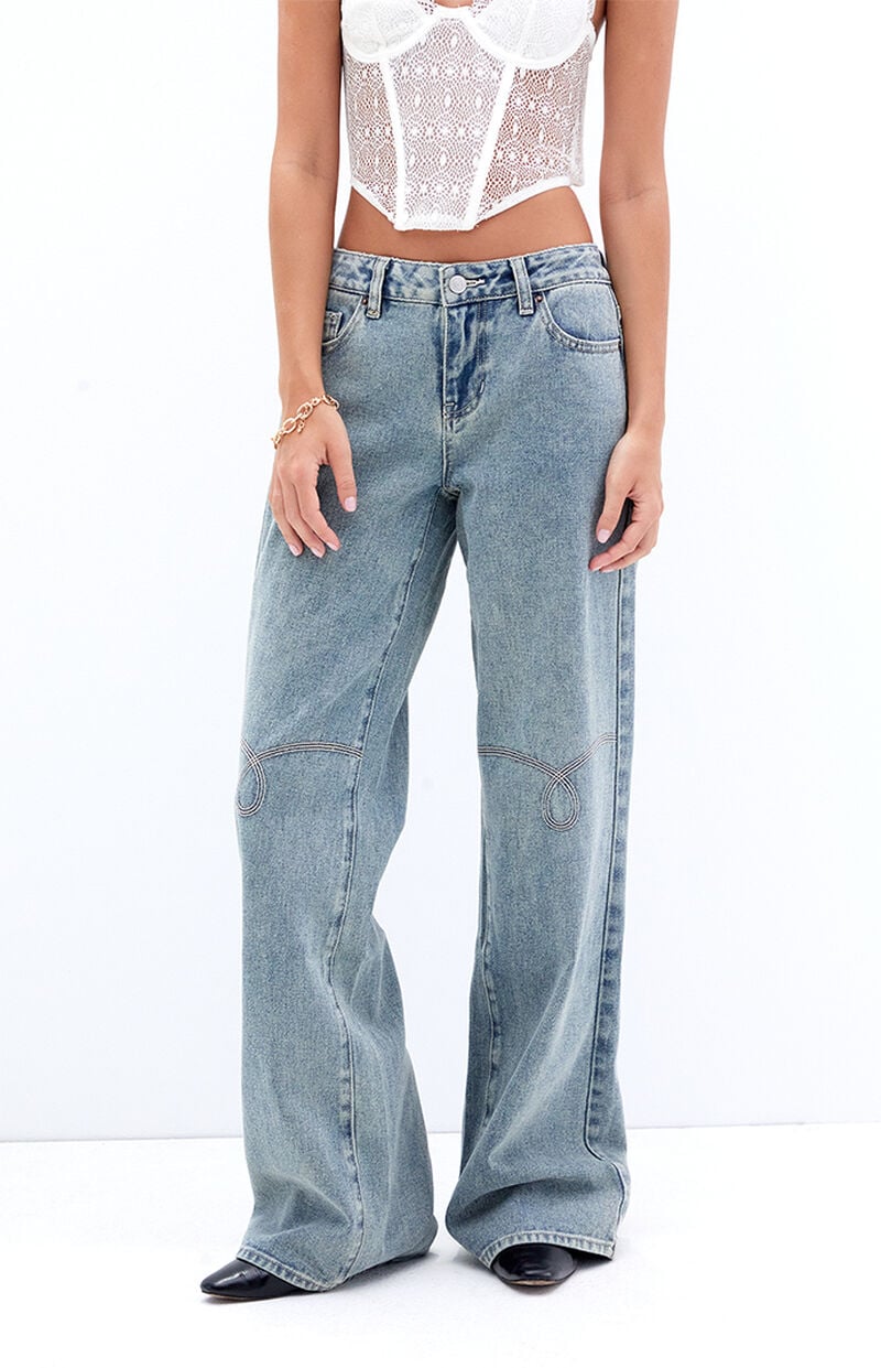 Casey Western Low Rise Baggy Jeans