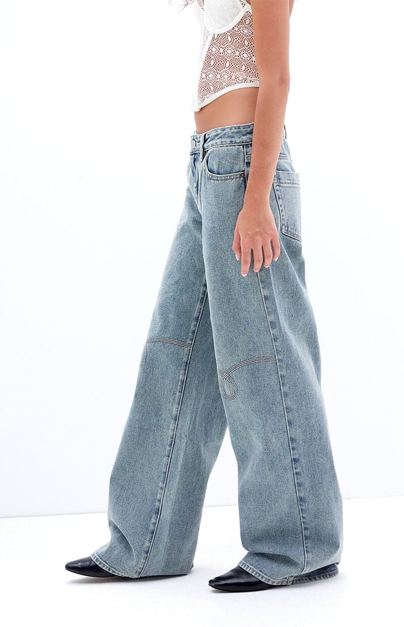 Casey Western Low Rise Baggy Jeans