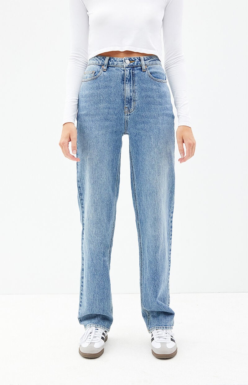 Stretch Medium Indigo Dad Jeans