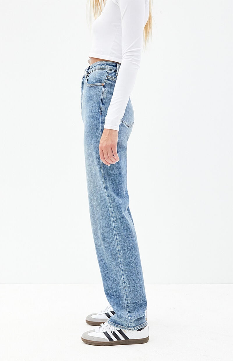Stretch Medium Indigo Dad Jeans