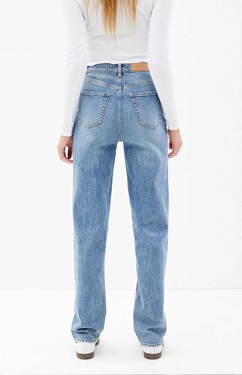 Stretch Medium Indigo Dad Jeans