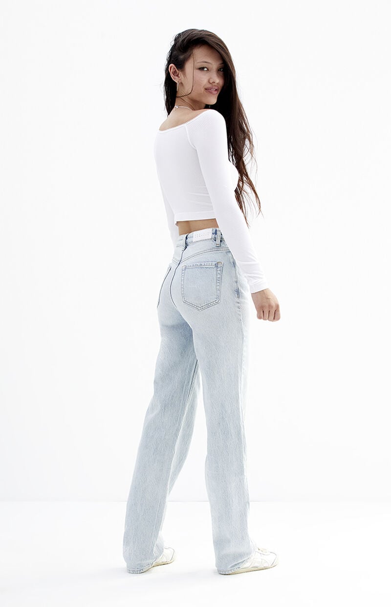Stretch Light Indigo '90s Boyfriend Jeans