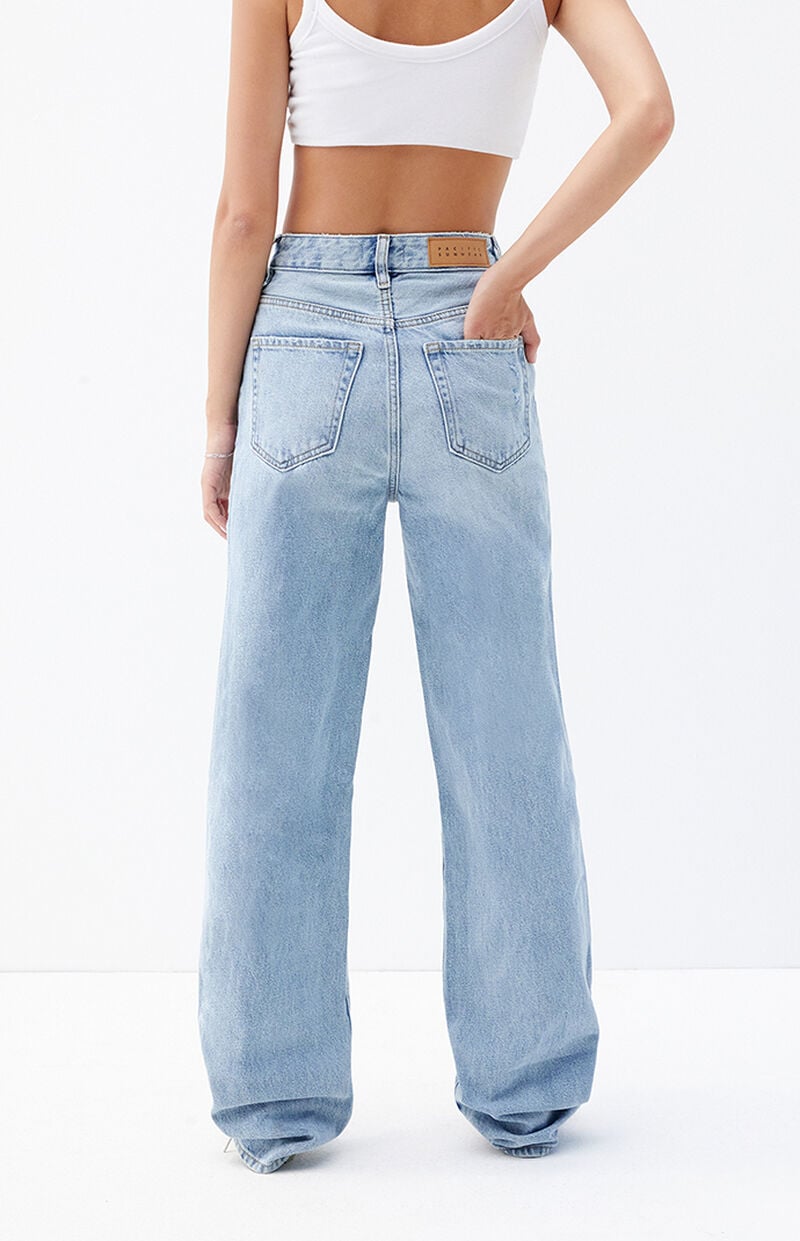 Light Indigo Ripped '90s Boyfriend Jeans
