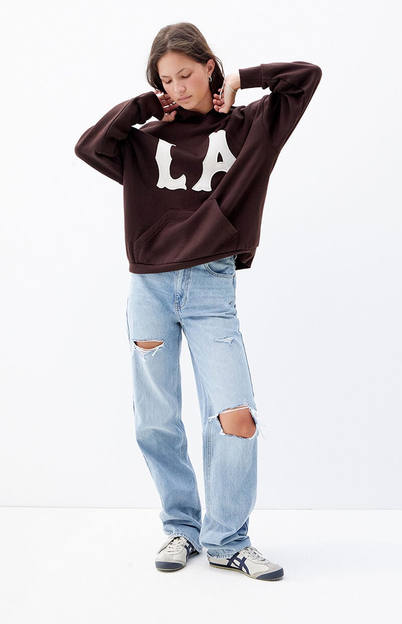 Light Indigo Ripped '90s Boyfriend Jeans