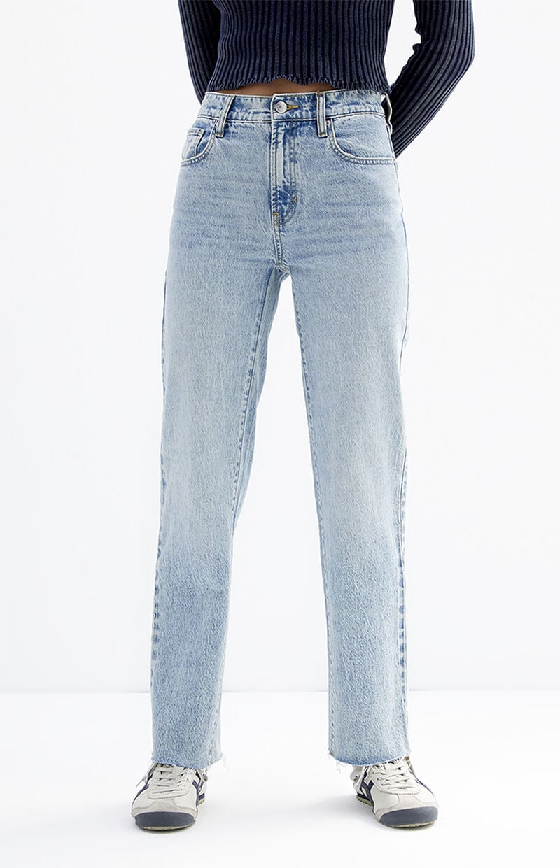 Stretch Medium Indigo '90s Straight Leg Jeans