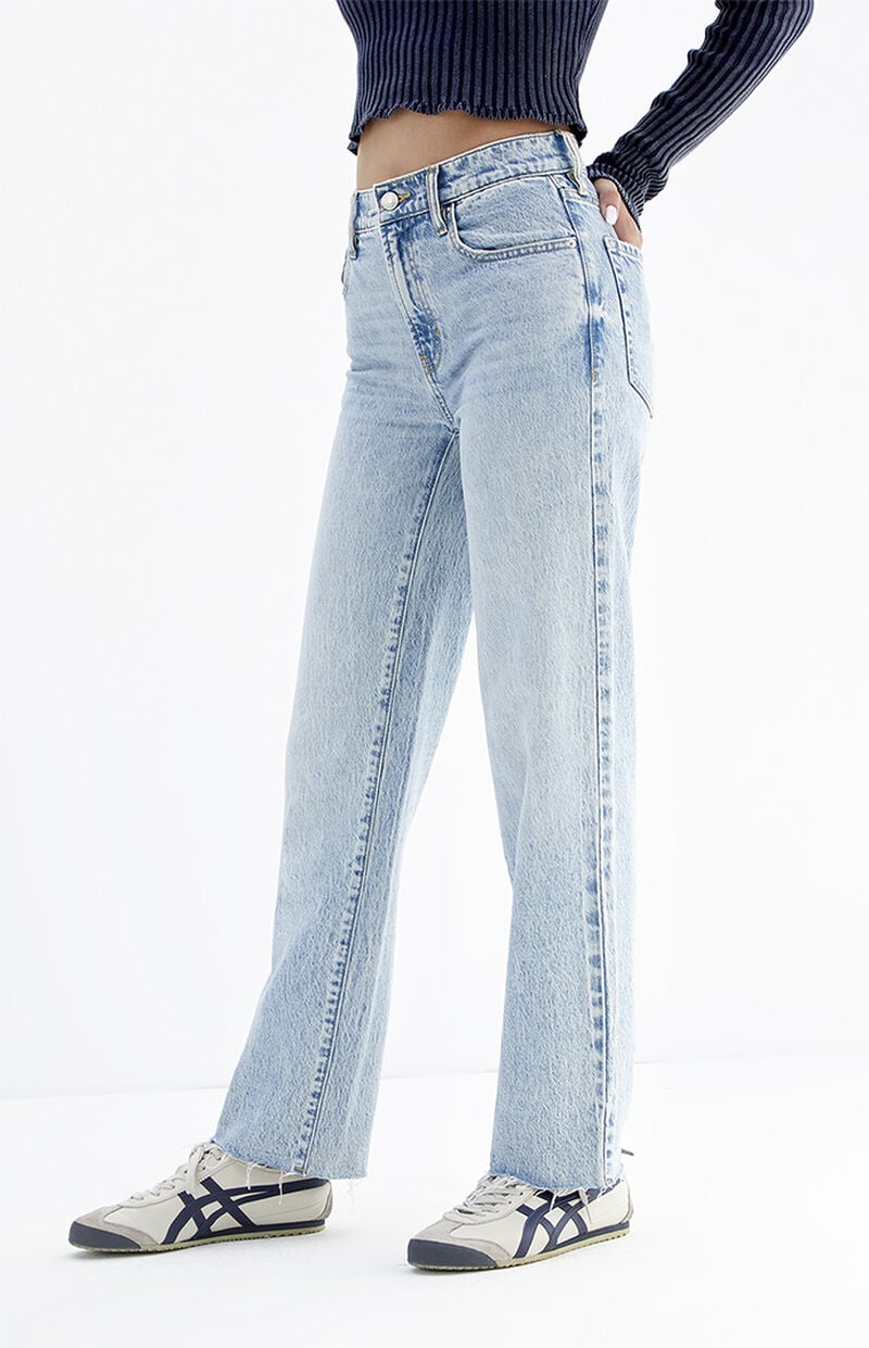 Stretch Medium Indigo '90s Straight Leg Jeans