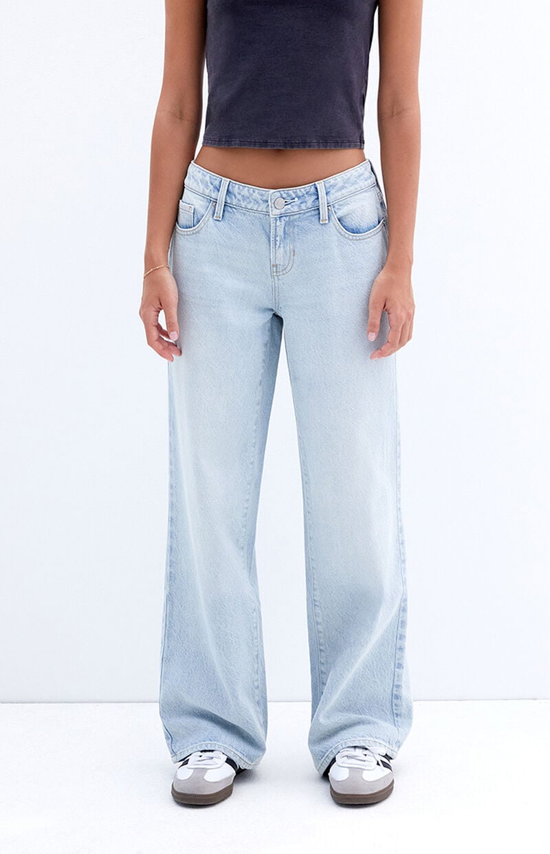 Light Indigo Low Rise Girlfriend Jeans
