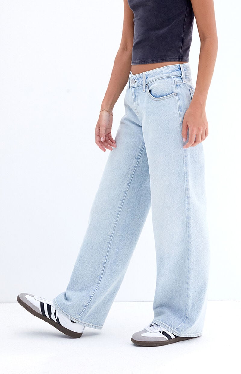 Light Indigo Low Rise Girlfriend Jeans