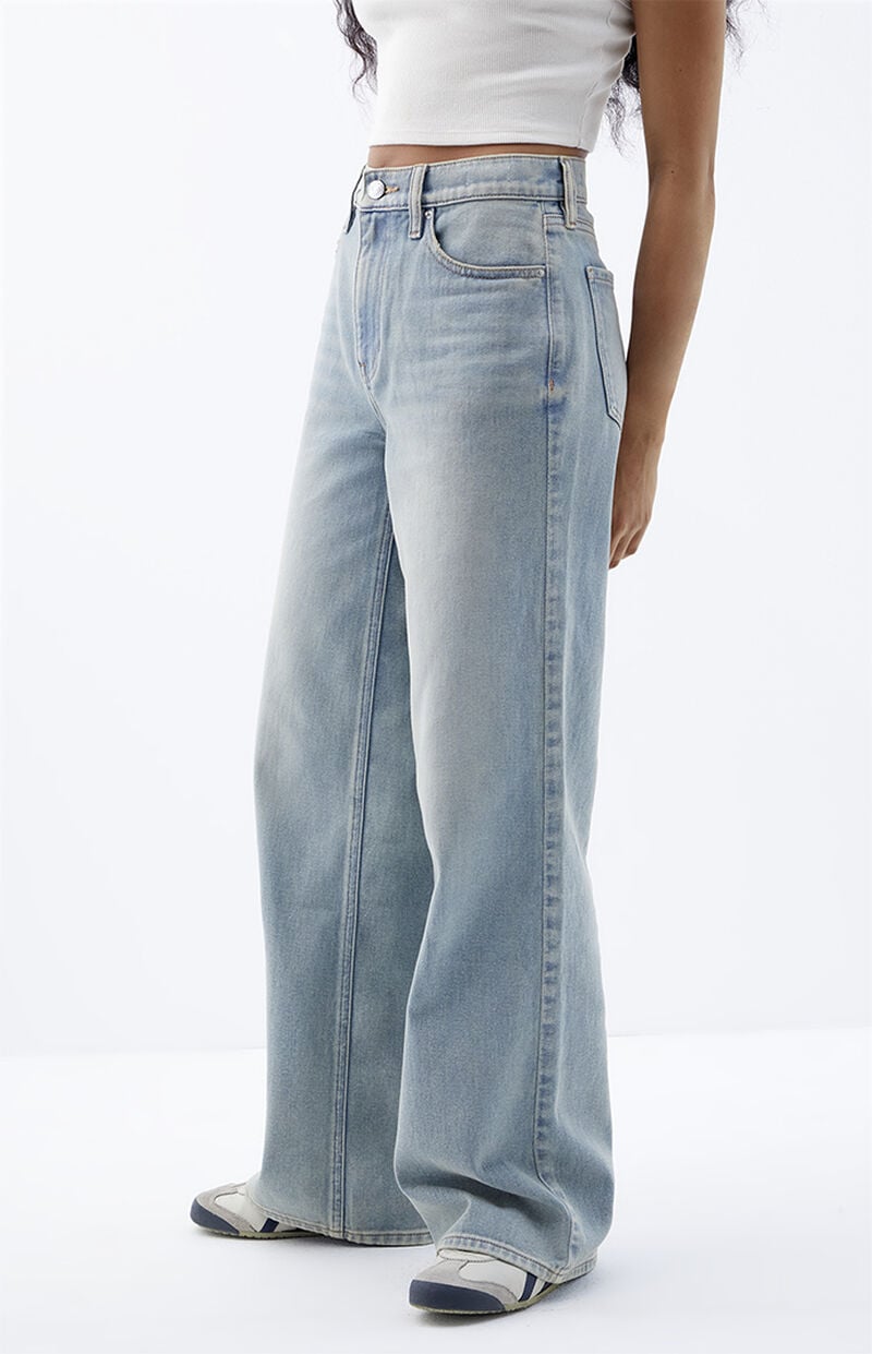 Cali Light Indigo Tint Baggy Boyfriend Jeans