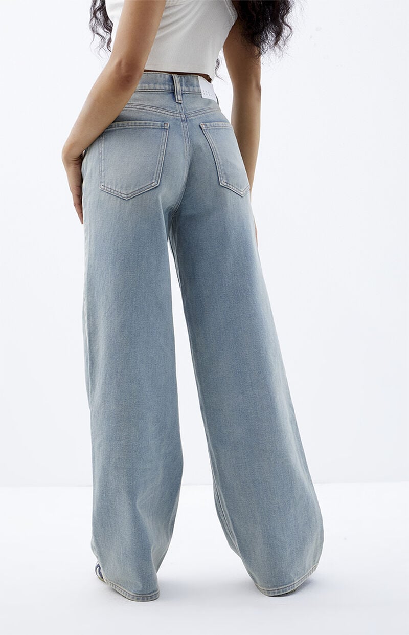 Cali Light Indigo Tint Baggy Boyfriend Jeans
