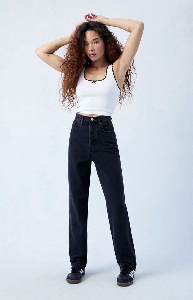 Eco Black Dad Jeans