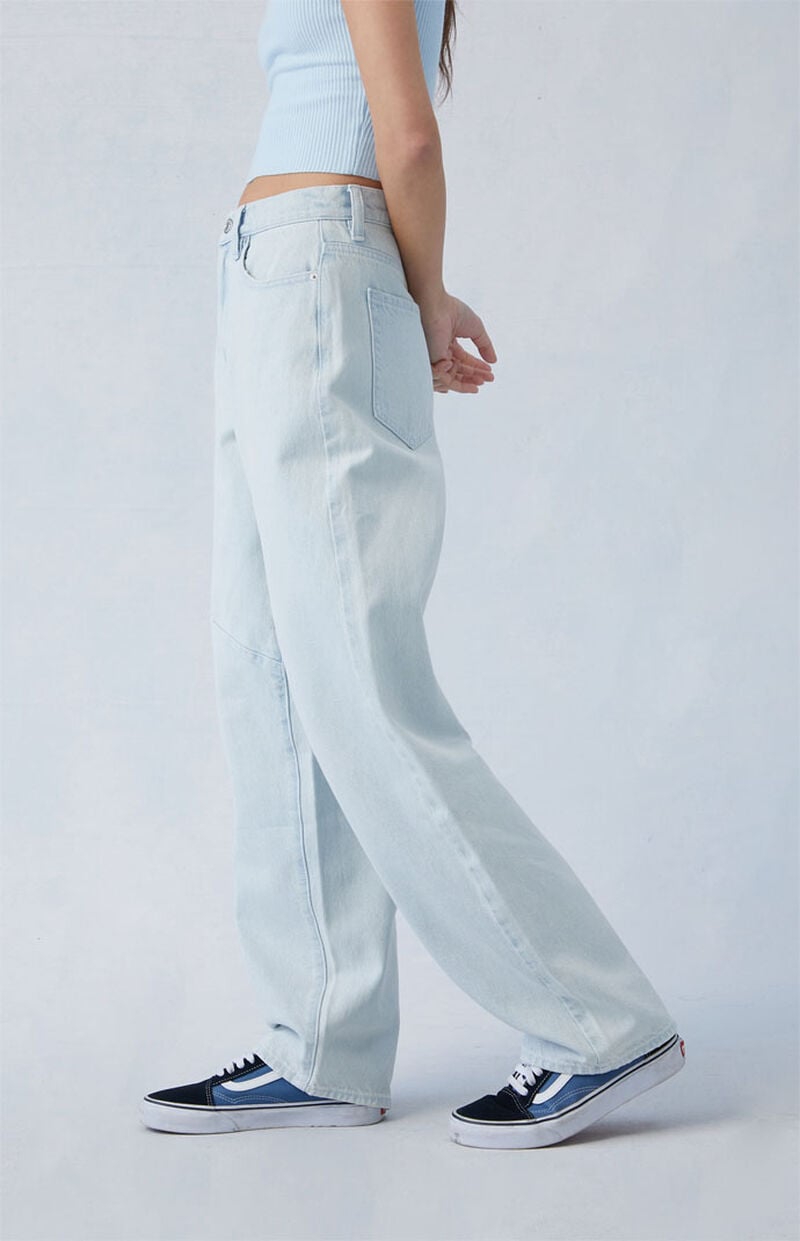 Eco Light Indigo Barrel Jeans