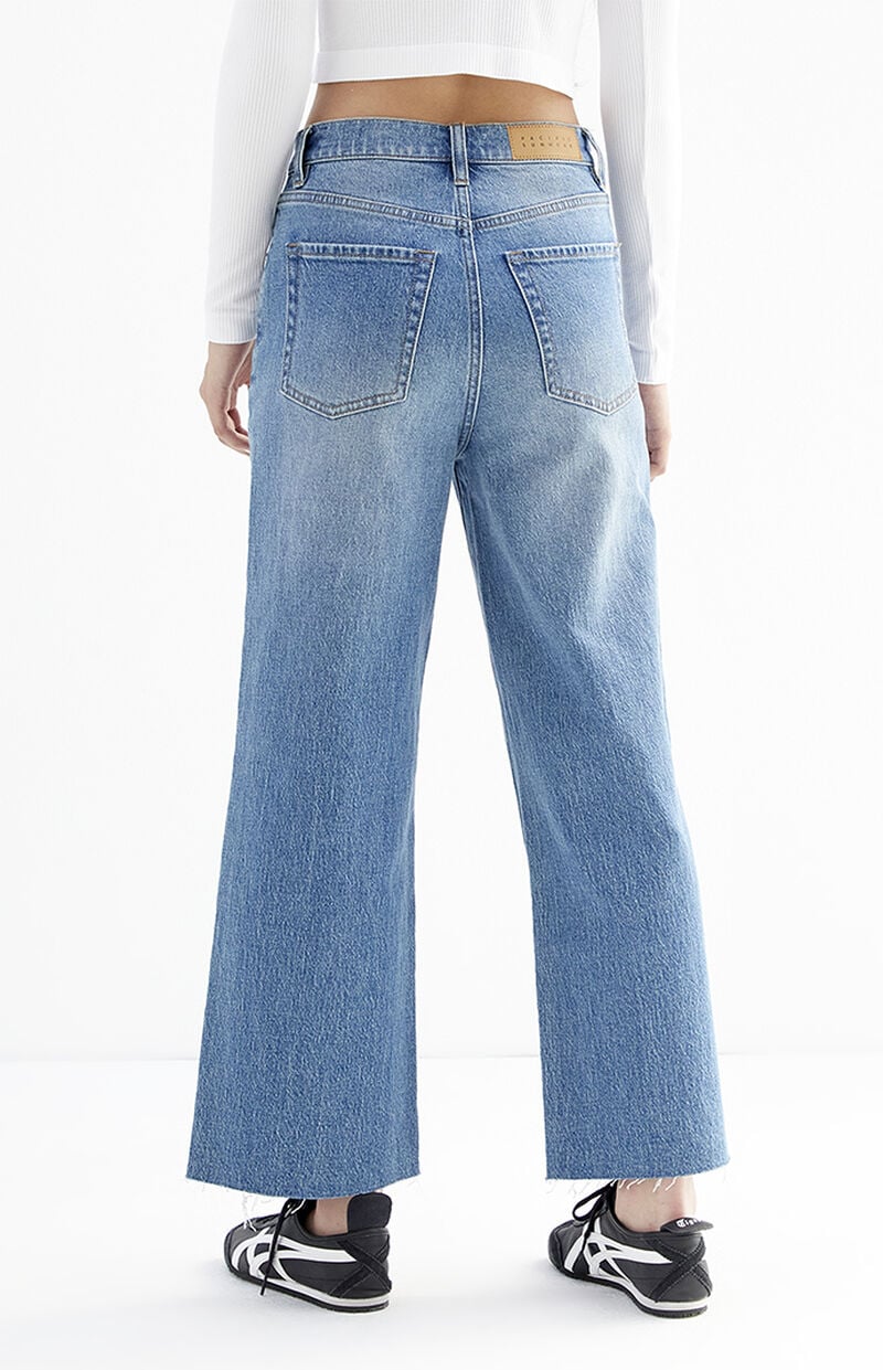 Nora Stretch Dark Indigo Cropped Wide Leg Jeans