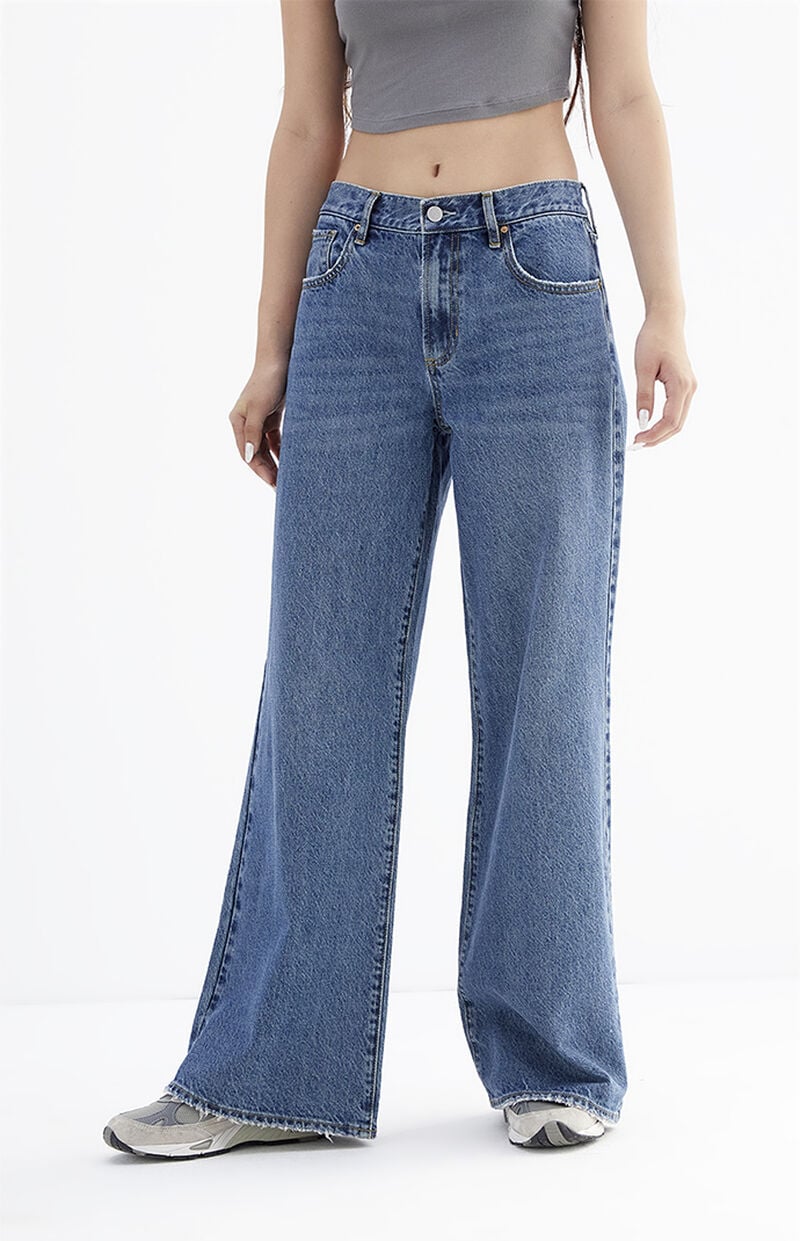 Lena Dark Indigo Low Rise Super Baggy Jeans