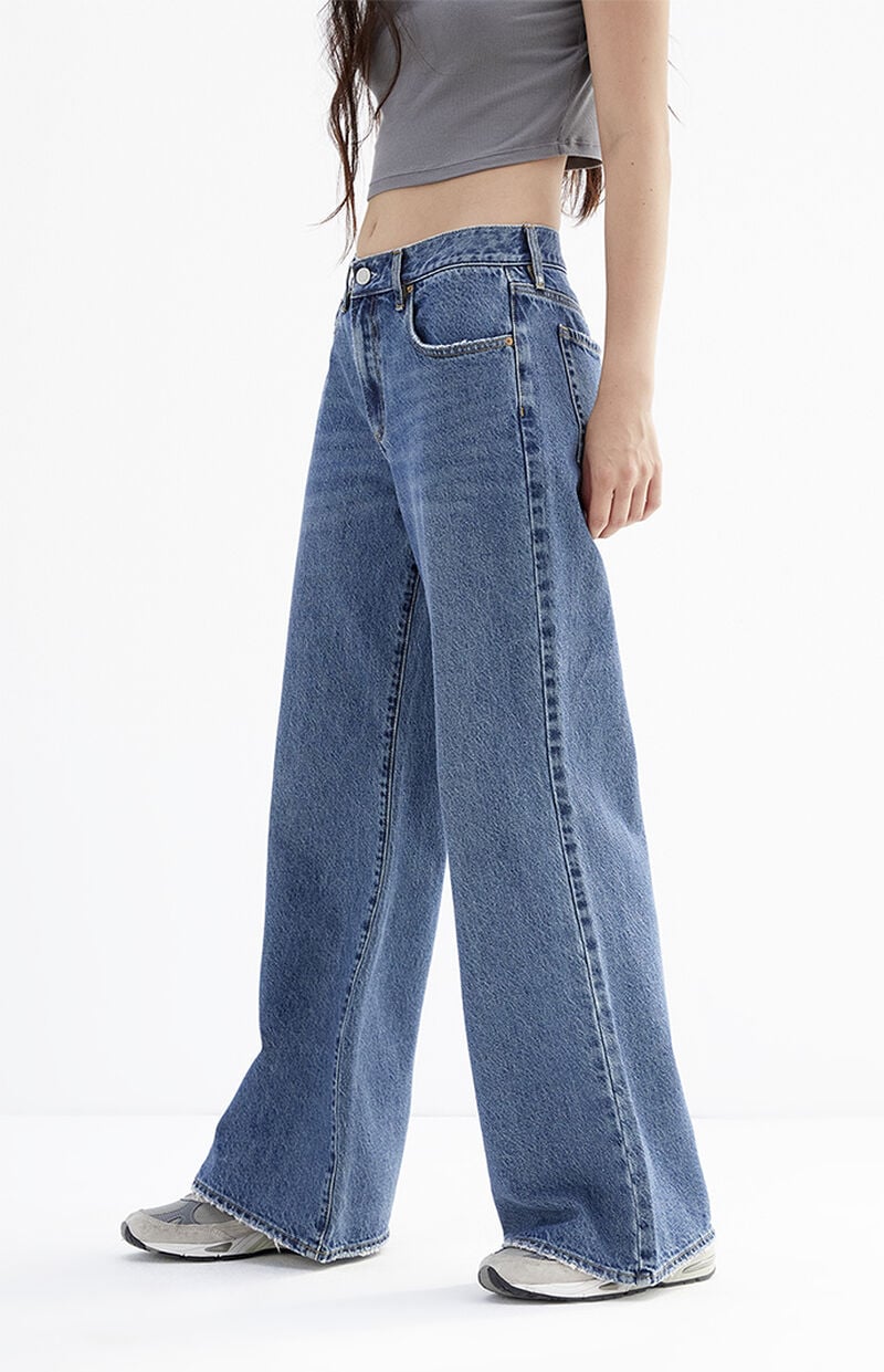 Lena Dark Indigo Low Rise Super Baggy Jeans