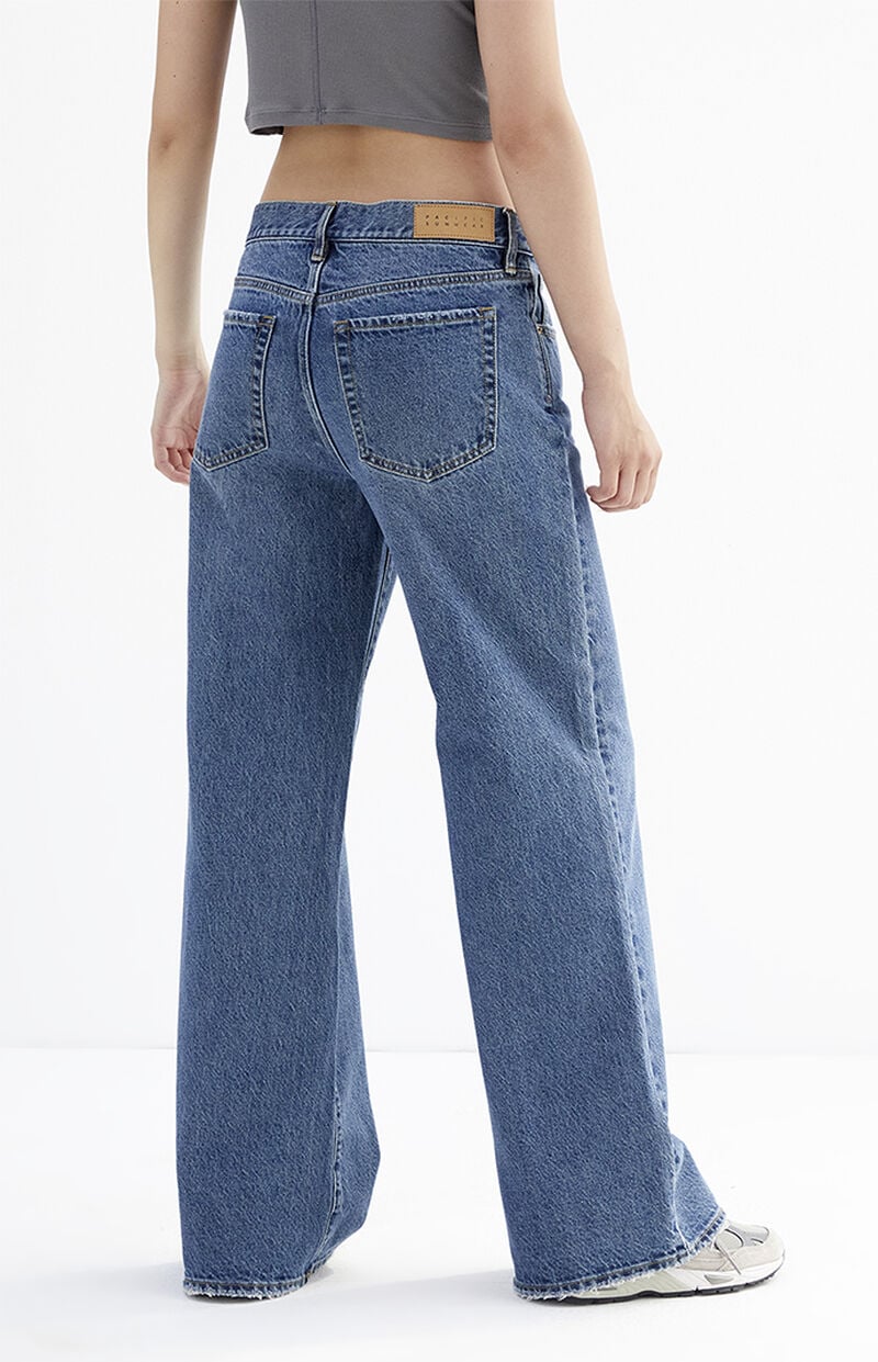 Lena Dark Indigo Low Rise Super Baggy Jeans