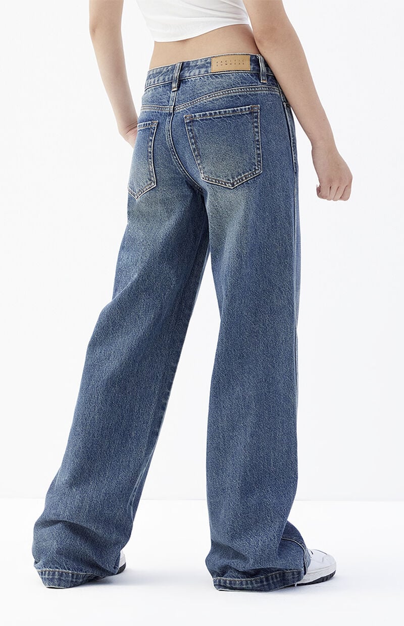 Casey Dark Tint Low Rise Baggy Jeans