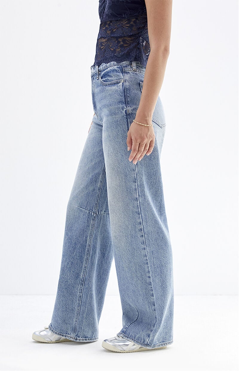 Cali Medium Indigo Dart Baggy Boyfriend Jeans
