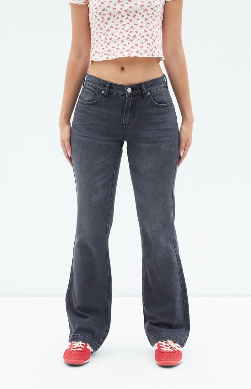 Black Low Rise Bootcut Jeans
