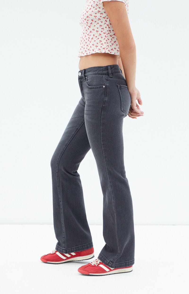 Black Low Rise Bootcut Jeans