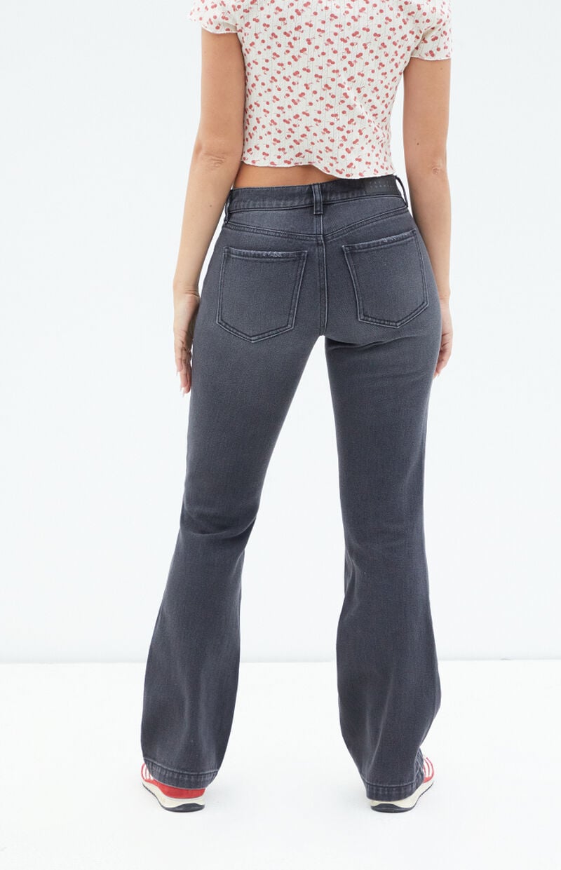 Black Low Rise Bootcut Jeans