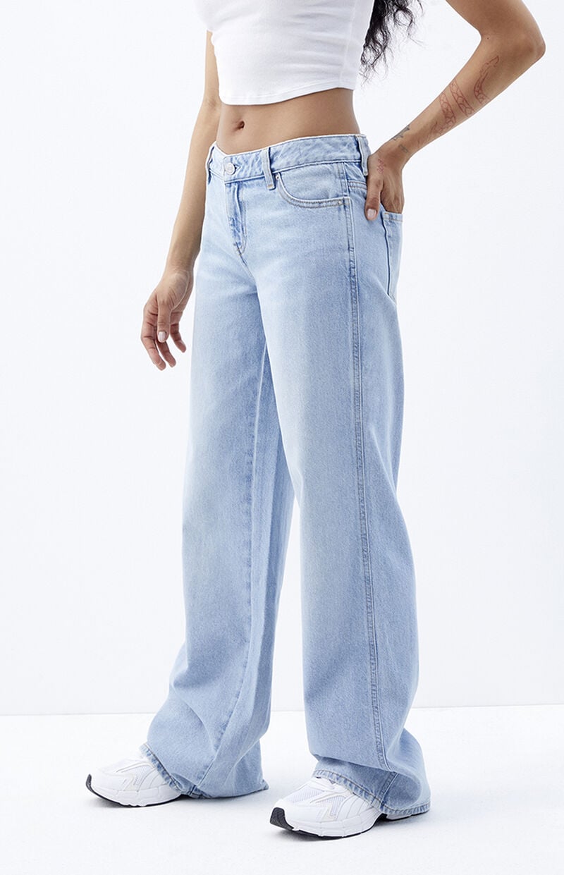 Casey Indigo Low Rise Baggy Jeans