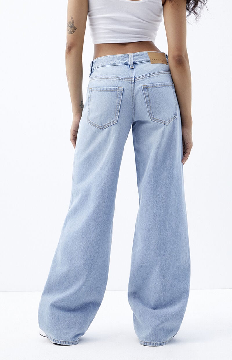Casey Indigo Low Rise Baggy Jeans