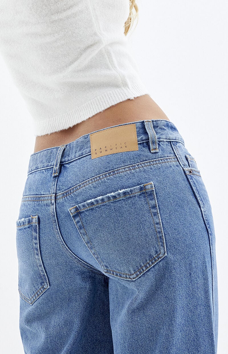 Casey Medium Indigo Low Rise Baggy Jeans