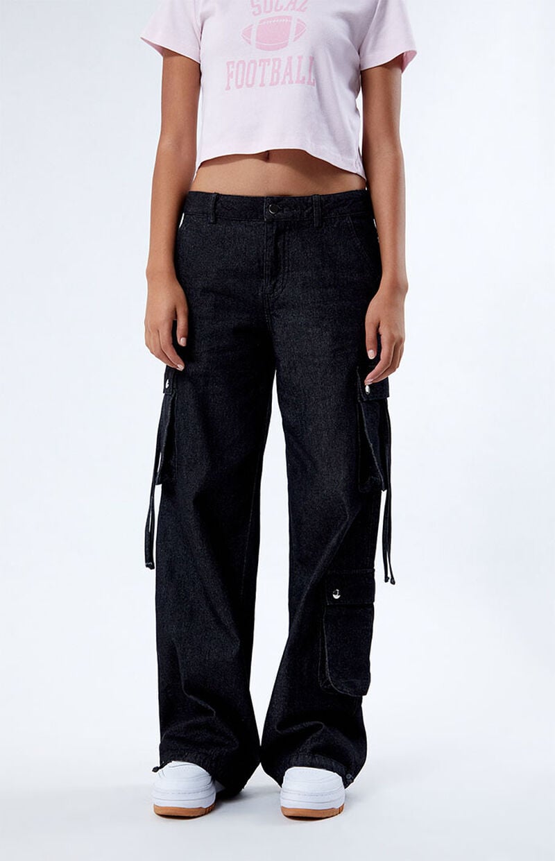 Dark Ties Low Rise Pull-On Jeans