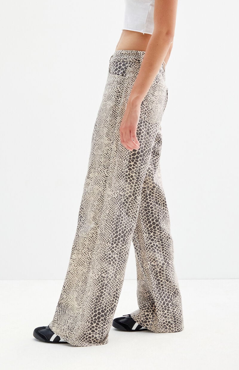 Casey Snake Low Rise Baggy Jeans