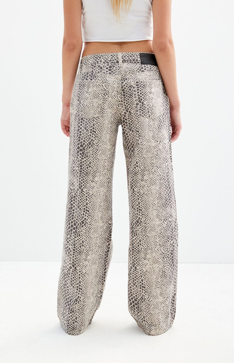 Casey Snake Low Rise Baggy Jeans