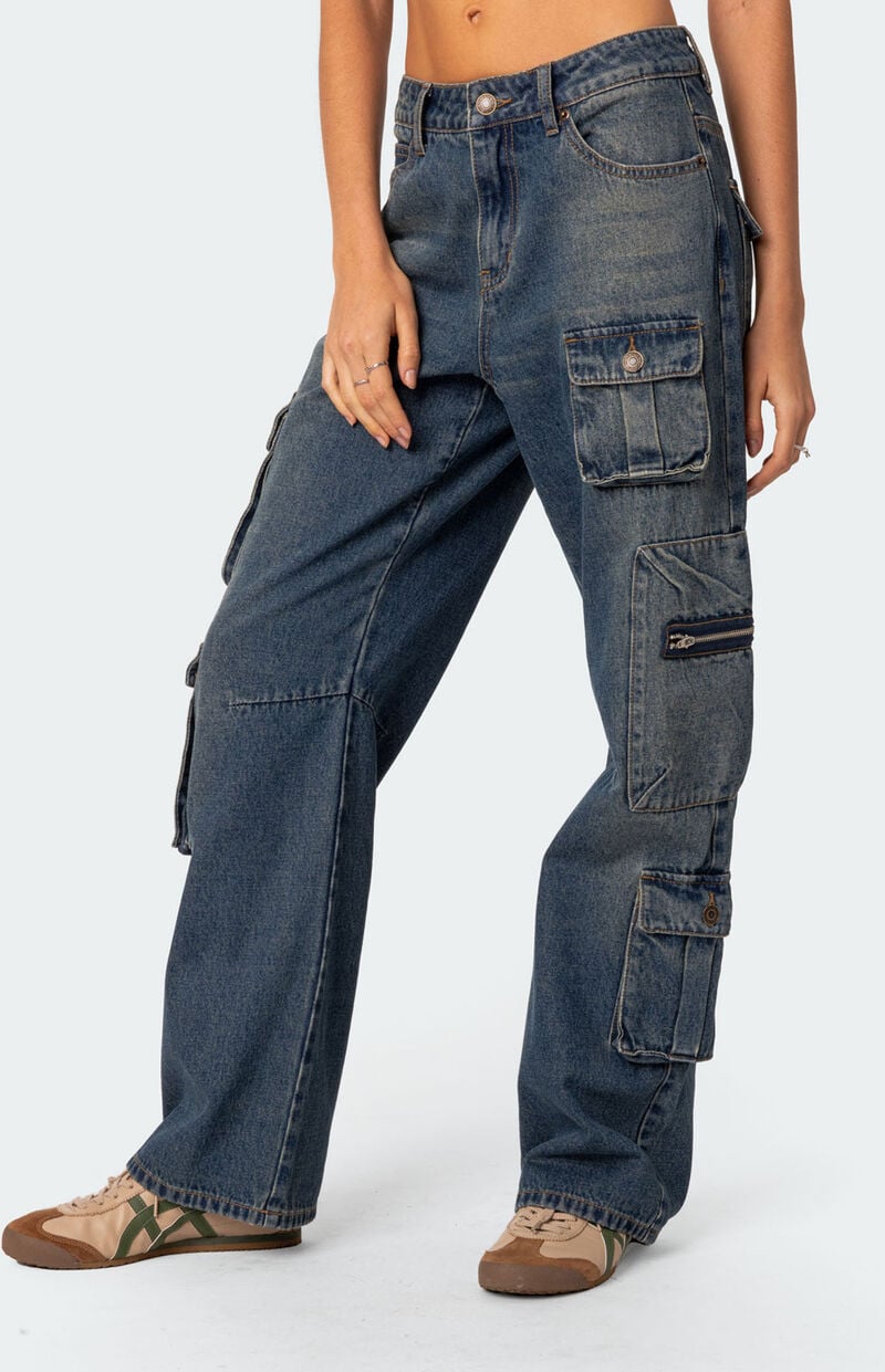 Edikted Baggy Boyfriend Cargo Jeans